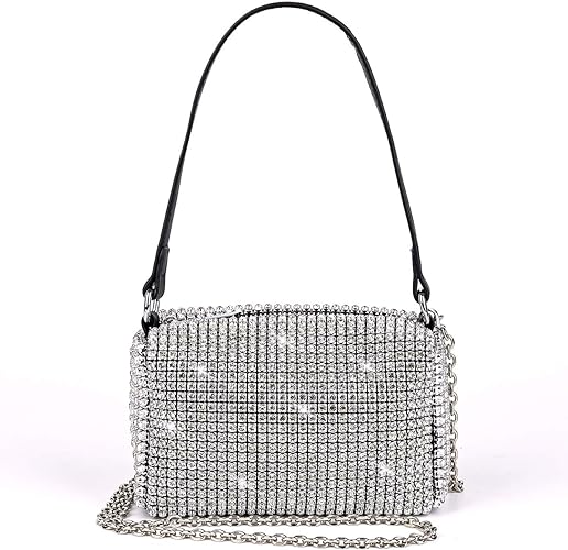 Bling Bling Crystals Evening Clutch Bag: Sparkling Crossbody Bag for Women Girls, Perfect for Wedding, Prom, Party, and Club Purses Handbags - Image 3